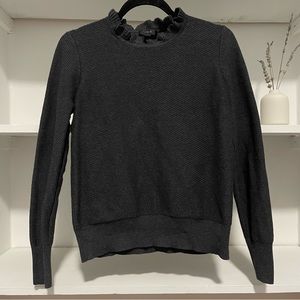 J. Crew ruffle neck sweater